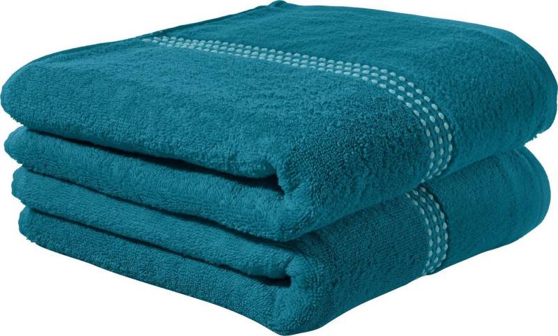 Erwin Müller Duschtuch Duschtuch "Mannheim" 2er-Pack, Velours-Frottier, Walk-Frottier Uni von Erwin Müller