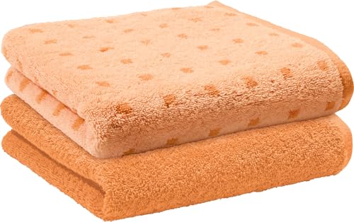 Erwin Müller Duschtuch Sigmaringen 2er-Pack Walk-Frottier apricot Größe 70x140 cm Erwin Müller Duschtuch Sigmaringen 2er-Pack Walk-Frottier apricot Größe 70x140 cm von Erwin Müller
