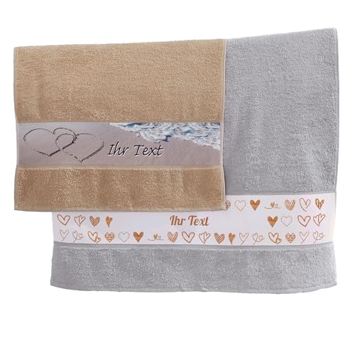 Erwin Müller Duschtuch mit Namen | Personalisiertes Badetuch, 100% Baumwolle, Geschenk für Damen und Herren, Aus Frotteestoff, Motiv: Hochzeit | 70x140 cm Erwin Müller Duschtuch mit Namen | Personalisiertes Badetuch, 100% Baumwolle, Geschenk für Damen und Herren, Aus Frotteestoff, Motiv: Hochzeit | 70x140 cm von Erwin Müller