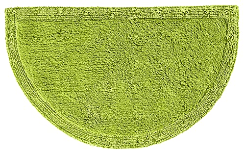 Erwin Müller Duschvorlage Uni Serie Stuttgart apfelgrün Größe 50x80 cm - Unterseite rutschhemmend, mit Schnürung, 100% Baumwolle von Erwin Müller