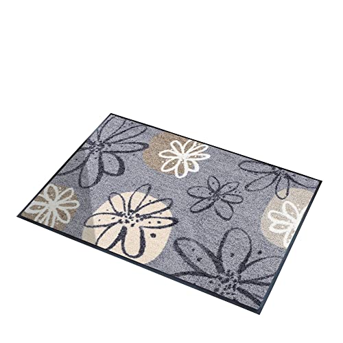 Erwin Müller Fußmatte Koblenz, Schmutzfangmatte, Fußabtreter rutschhemmend, Blumenmotiv - robust, langlebig, pflegeleicht, für Fußbodenheizung geeignet - grau/braun Größe 50x75 cm Erwin Müller Fußmatte Koblenz, Schmutzfangmatte, Fußabtreter rutschhemmend, Blumenmotiv - robust, langlebig, pflegeleicht, für Fußbodenheizung geeignet - grau/braun Größe 50x75 cm von Erwin Müller