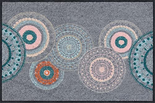 Erwin Müller Fußmatte, Schmutzfangmatte, Sauberlaufmatte Mandala grau Größe 50x75 cm - rutschfest, langlebig, pflegeleicht, für Fußbodenheizung geeignet Erwin Müller Fußmatte, Schmutzfangmatte, Sauberlaufmatte Mandala grau Größe 50x75 cm - rutschfest, langlebig, pflegeleicht, für Fußbodenheizung geeignet von Erwin Müller