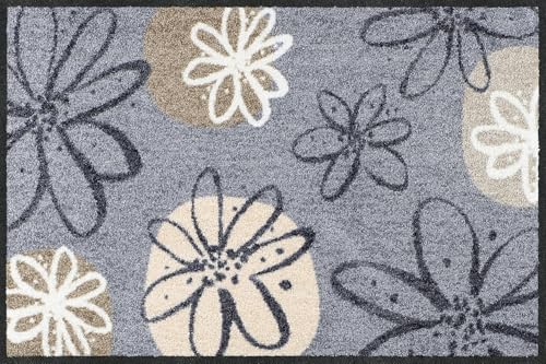 Erwin Müller Fußmatte Koblenz, Schmutzfangmatte, Fußabtreter rutschhemmend, Blumenmotiv - robust, langlebig, pflegeleicht, für Fußbodenheizung geeignet - grau/braun Größe 60x85 cm Erwin Müller Fußmatte Koblenz, Schmutzfangmatte, Fußabtreter rutschhemmend, Blumenmotiv - robust, langlebig, pflegeleicht, für Fußbodenheizung geeignet - grau/braun Größe 60x85 cm von Erwin Müller