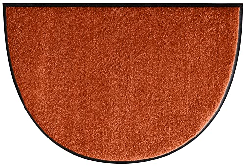 Erwin Müller Fußmatte Mainz, Schmutzfangmatte, Sauberlaufmatte Uni Terra Größe 50x75 cm halbrund - rutschfest, pflegeleicht, für Fußbodenheizung geeignet (weitere Farben, Größen) von Erwin Müller