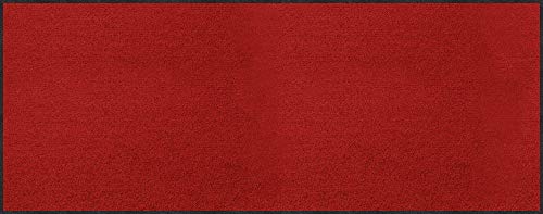 Erwin Müller Fußmatte Mainz, Schmutzfangmatte, Sauberlaufmatte uni rot Größe 60x180 cm - rutschfest, pflegeleicht, für Fußbodenheizung geeignet (weitere Farben, Größen) von Erwin Müller