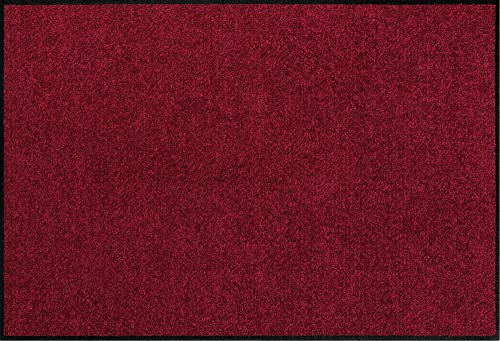 Erwin Müller Fußmatte Mainz, Schmutzfangmatte, Sauberlaufmatte uni weinrot Größe 50x75 cm - rutschfest, pflegeleicht, für Fußbodenheizung geeignet (weitere Farben, Größen) von Erwin Müller