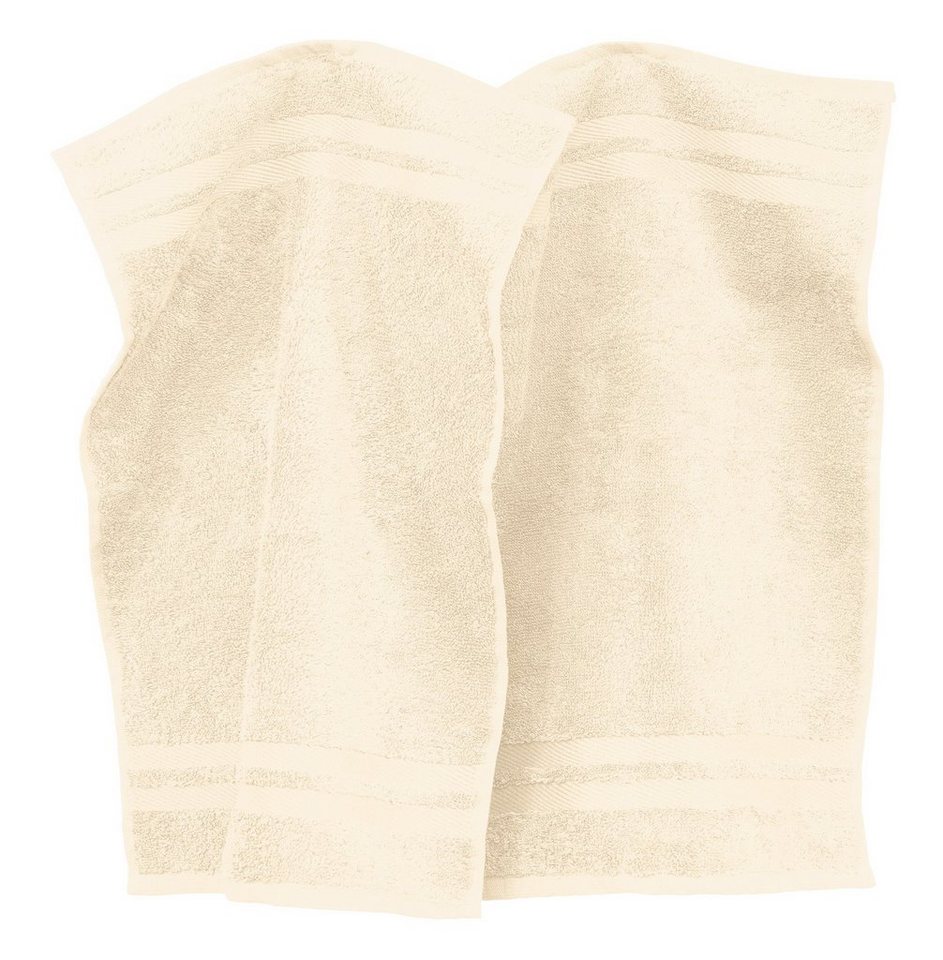 Erwin Müller Gästehandtuch Bio Gästetuch "Tübingen" 2er-Pack, Frottier (2-St), Walk-Frottier Uni von Erwin Müller