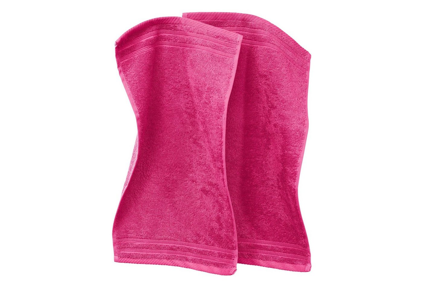 Erwin Müller Gästehandtuch Gästetuch "Heidelberg" 2er-Pack, Frottier, Walk-Frottier Uni von Erwin Müller