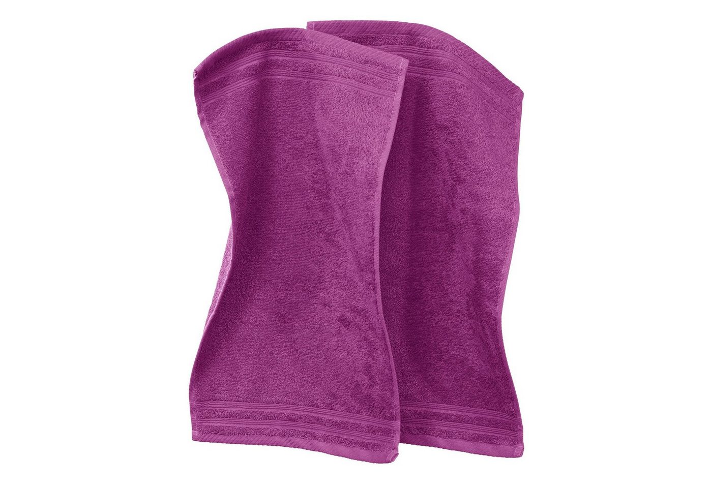 Erwin Müller Gästehandtuch Gästetuch "Heidelberg" 2er-Pack, Frottier, Walk-Frottier Uni von Erwin Müller