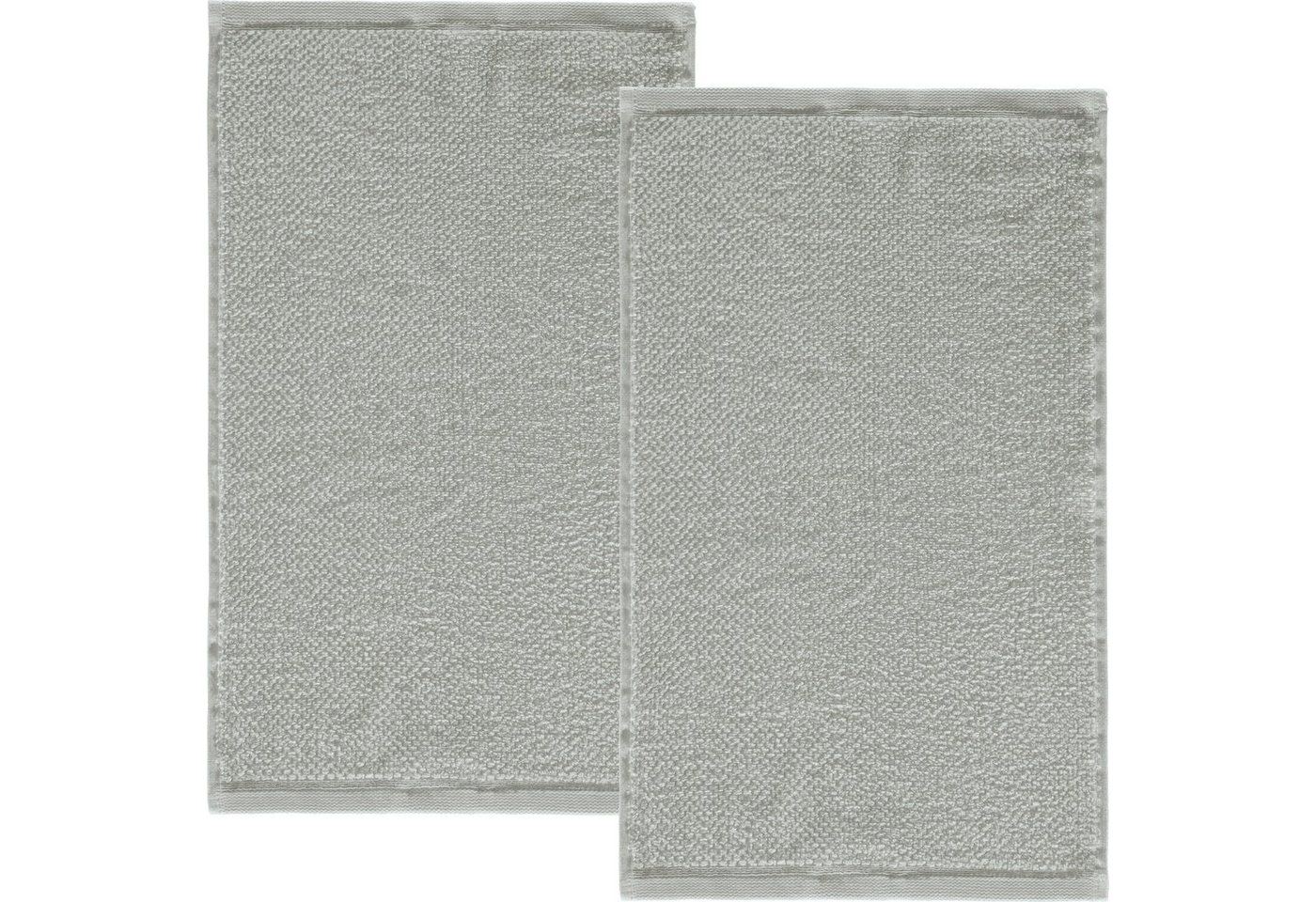 Erwin Müller Gästehandtuch Gästetuch "Achberg" 2er-Pack, Frottier, Walk-Frottier Uni von Erwin Müller