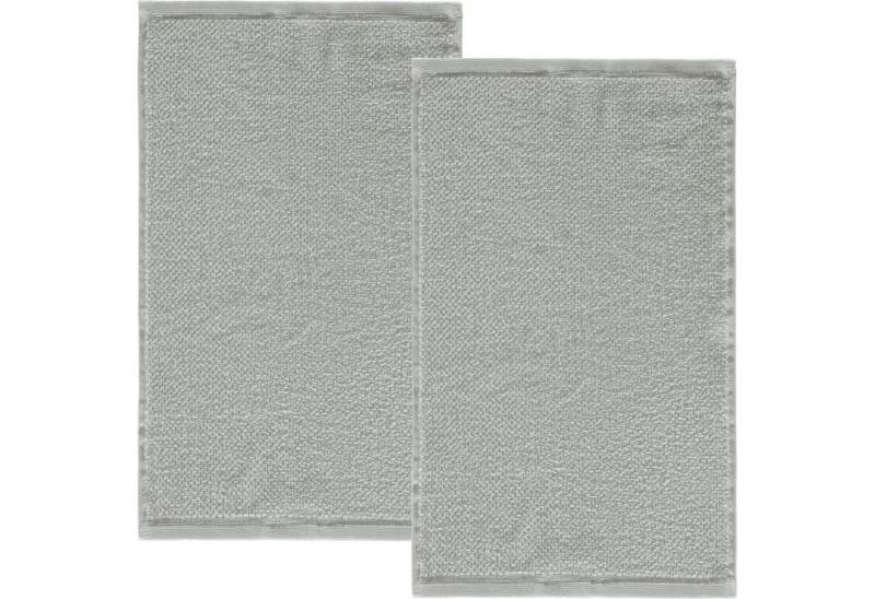 Erwin Müller Gästehandtuch Gästetuch "Achberg" 2er-Pack, Frottier, Walk-Frottier Uni von Erwin Müller