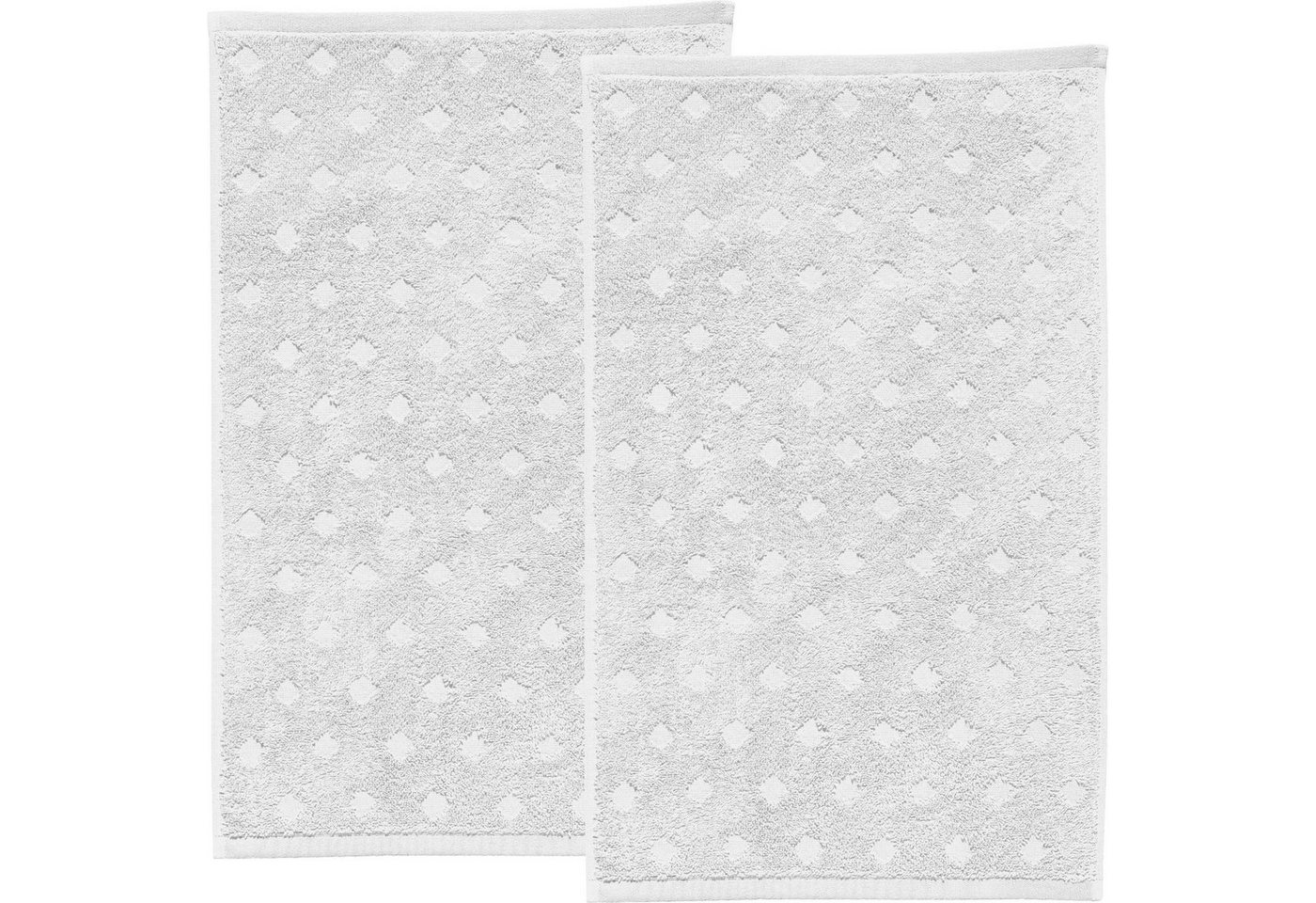Erwin Müller Gästehandtuch Gästetuch "Baden-Baden" 2er-Pack, Frottier, Walk-Frottier Uni von Erwin Müller