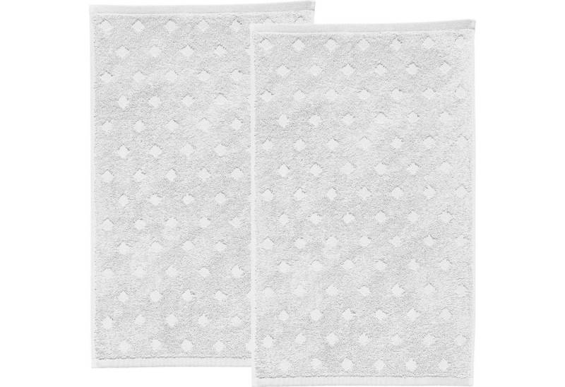 Erwin Müller Gästehandtuch Gästetuch "Baden-Baden" 2er-Pack, Frottier, Walk-Frottier Uni von Erwin Müller