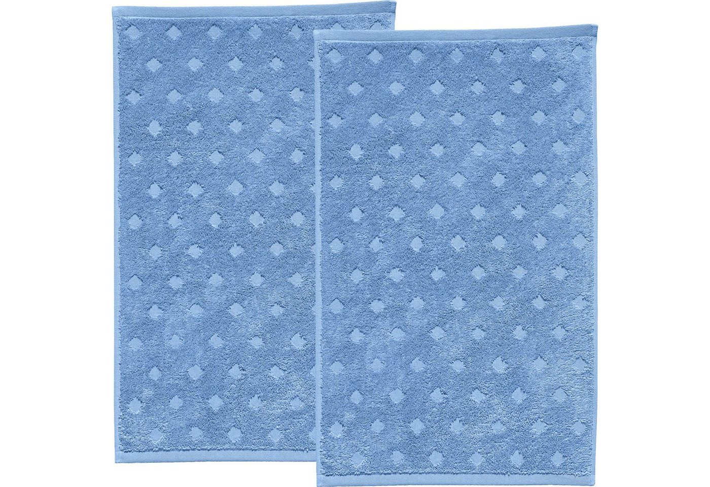 Erwin Müller Gästehandtuch Gästetuch "Baden-Baden" 2er-Pack, Frottier, Walk-Frottier Uni von Erwin Müller