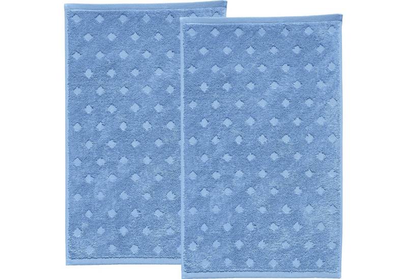 Erwin Müller Gästehandtuch Gästetuch "Baden-Baden" 2er-Pack, Frottier, Walk-Frottier Uni von Erwin Müller