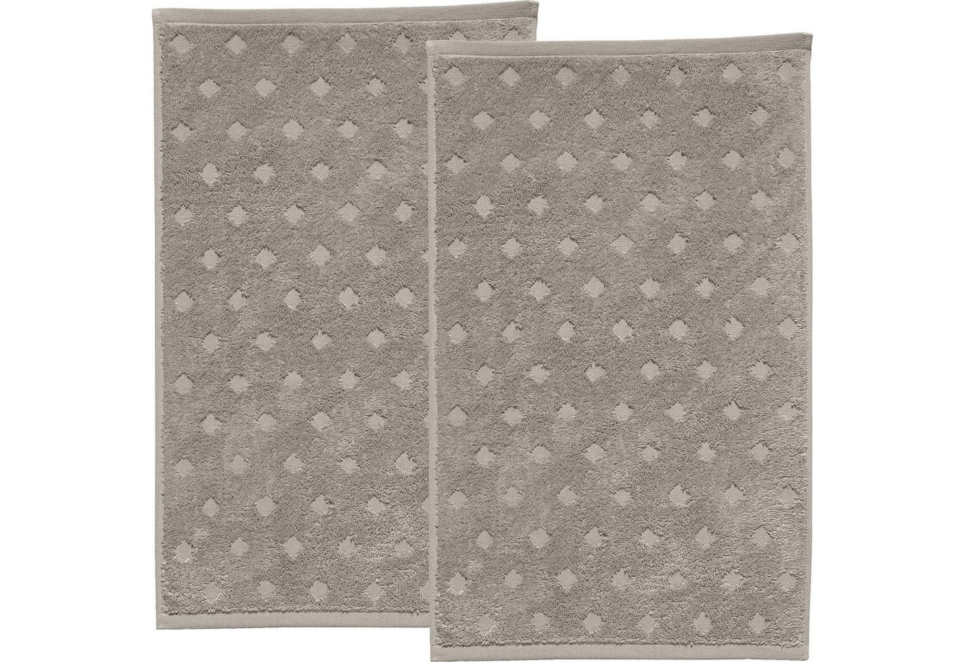 Erwin Müller Gästehandtuch Gästetuch "Baden-Baden" 2er-Pack, Frottier, Walk-Frottier Uni von Erwin Müller