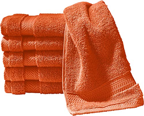 Erwin Müller Gästetuch Friedrichshafen 6er- Pack, 100% Baumwolle orange Größe 30x50 cm - Premium-Qualität, unvergleichlich saugfähig, hautsympatisch, formstabil (weitere Farben) von Erwin Müller