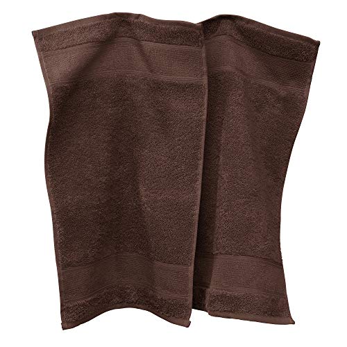 Erwin Müller Gästetuch Karlsruhe 2er- Pack 100% Baumwolle Dunkelbraun Größe 30x50 cm - extrem saugstark, leicht, flauschig weich, hautschmeichelnd (weitere Farben) von Erwin Müller