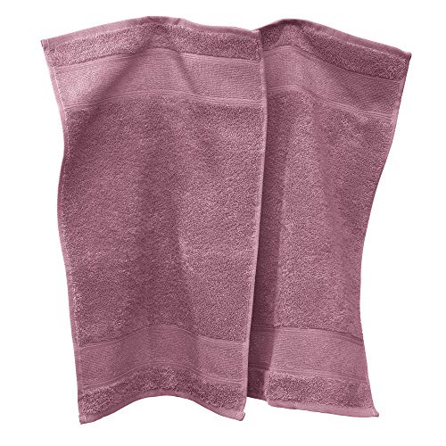 Erwin Müller Gästetuch Karlsruhe 2er- Pack 100% Baumwolle Mauve Größe 30x50 cm - extrem saugstark, leicht, flauschig weich, hautschmeichelnd (weitere Farben) von Erwin Müller