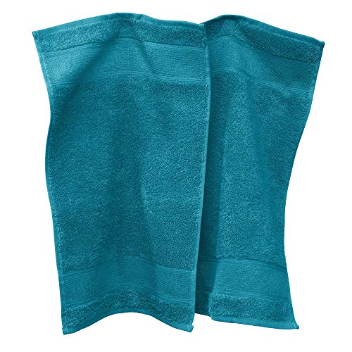 Erwin Müller Gästetuch Karlsruhe 2er- Pack 100% Baumwolle Petrol Größe 30x50 cm - extrem saugstark, leicht, flauschig weich, hautschmeichelnd (weitere Farben) von Erwin Müller