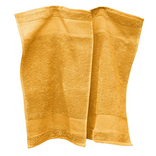 Erwin Müller Gästetuch Karlsruhe 2er- Pack 100% Baumwolle Sonnengelb Größe 30x50 cm - extrem saugstark, leicht, flauschig weich, hautschmeichelnd (weitere Farben) von Erwin Müller