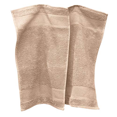 Erwin Müller Gästetuch Karlsruhe 2er- Pack 100% Baumwolle beige Größe 30x50 cm - extrem saugstark, leicht, flauschig weich, hautschmeichelnd (weitere Farben) von Erwin Müller