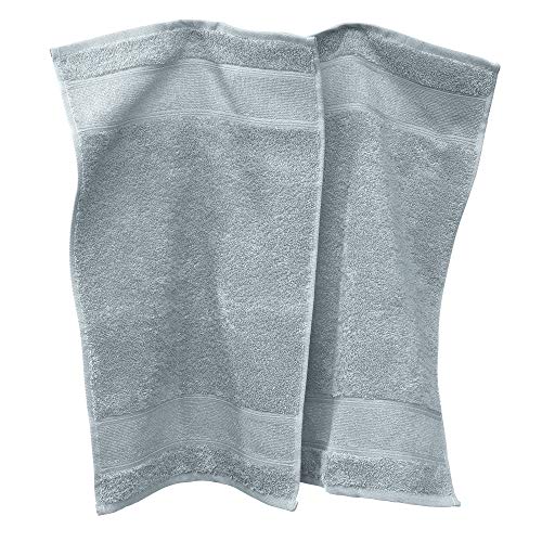 Erwin Müller Gästetuch Karlsruhe 2er- Pack 100% Baumwolle hellgrau Größe 30x50 cm - extrem saugstark, leicht, flauschig weich, hautschmeichelnd (weitere Farben) von Erwin Müller
