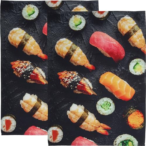 Erwin Müller Geschirrtuch 2er-Pack Baumwolle Sushi Größe 50x70 cm von Erwin Müller