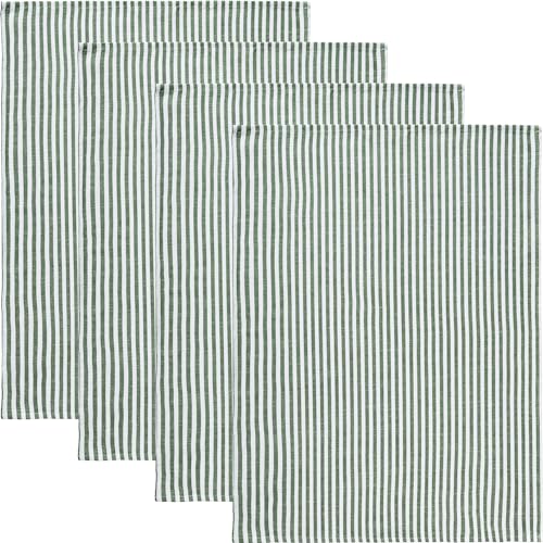Erwin Müller Geschirrtuch 4er-Pack Halbleinen oliv Größe 50x70 cm von Erwin Müller