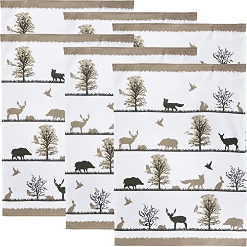 Erwin Müller Geschirrtuch 6er-Pack Waldtiere Größe 50x70 cm, Küchentuch Faultier 6er-Pack Baumwolle - saugstark, strapazierfähig, mit Schlaufe zum Aufhängen Erwin Müller Geschirrtuch 6er-Pack Waldtiere Größe 50x70 cm, Küchentuch Faultier 6er-Pack Baumwolle - saugstark, strapazierfähig, mit Schlaufe zum Aufhängen von Erwin Müller