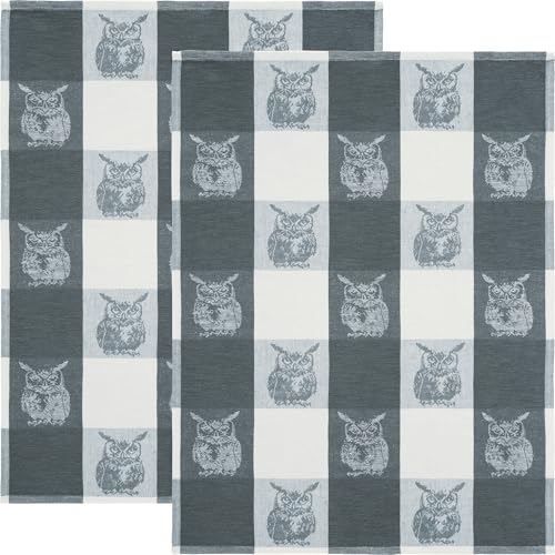 Erwin Müller Geschirrtuch "Eule" 2er-Pack Jacquard Halbleinen grau Größe 50x70 cm - enorm saugfähig, strapazierfähig, fusselfrei trocknend Erwin Müller Geschirrtuch "Eule" 2er-Pack Jacquard Halbleinen grau Größe 50x70 cm - enorm saugfähig, strapazierfähig, fusselfrei trocknend von Erwin Müller