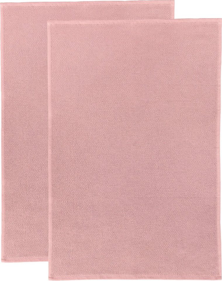 Erwin Müller Geschirrtuch Frottier-Geschirrtuch 2er-Pack, (2-tlg), Baumwolle Uni von Erwin Müller
