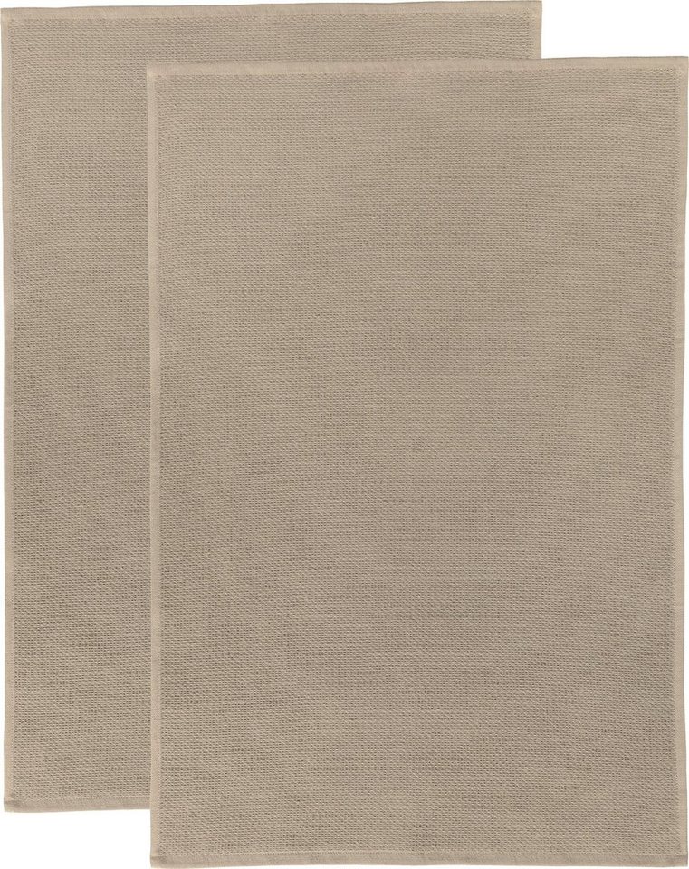 Erwin Müller Geschirrtuch Frottier-Geschirrtuch 2er-Pack, Baumwolle Uni von Erwin Müller