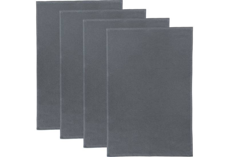 Erwin Müller Geschirrtuch Frottier-Geschirrtuch 4er-Pack, Baumwolle Uni von Erwin Müller