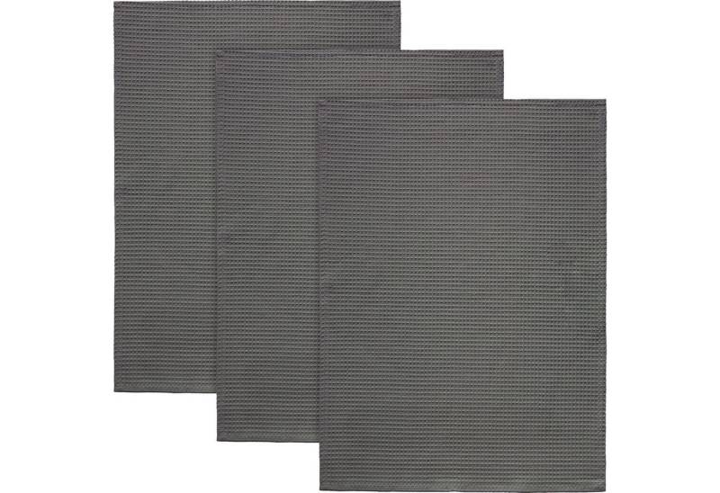 Erwin Müller Geschirrtuch Geschirrtuch 3er-Pack, Piqué Uni von Erwin Müller