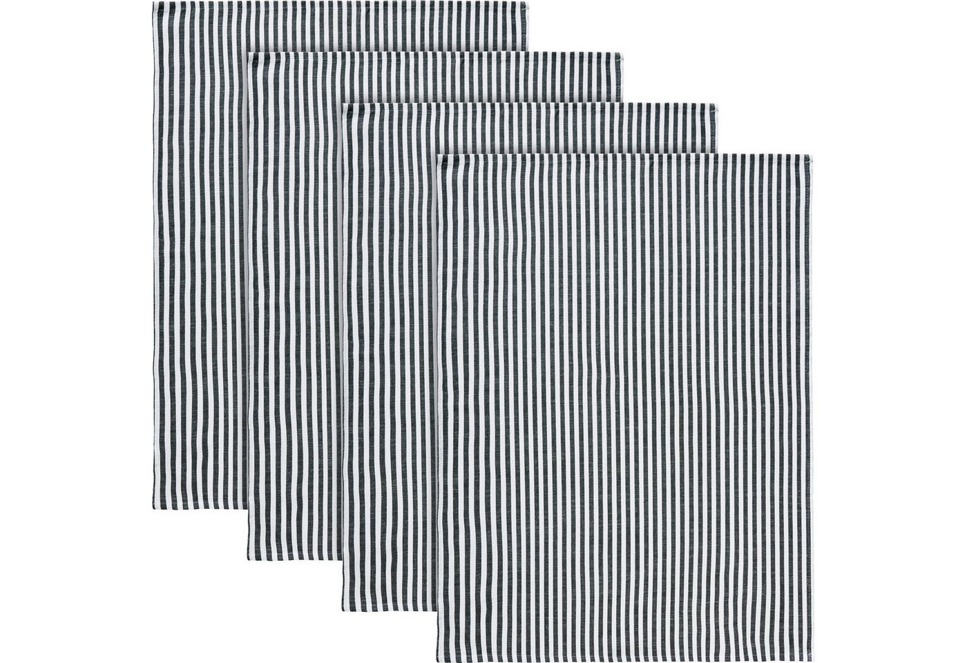 Erwin Müller Geschirrtuch Geschirrtuch 4er-Pack, Halbleinen Streifen Erwin Müller Geschirrtuch Geschirrtuch 4er-Pack, Halbleinen Streifen von Erwin Müller