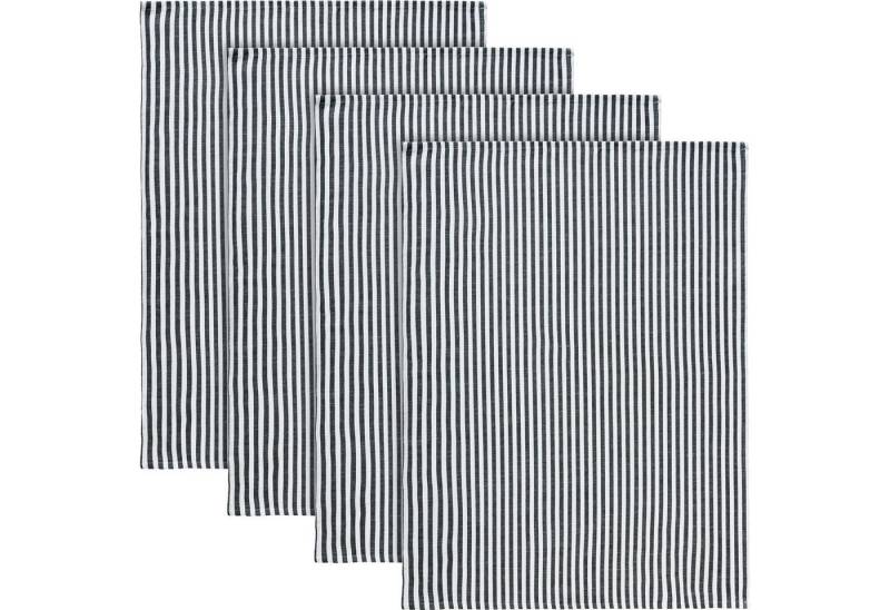 Erwin Müller Geschirrtuch Geschirrtuch 4er-Pack, Halbleinen Streifen von Erwin Müller