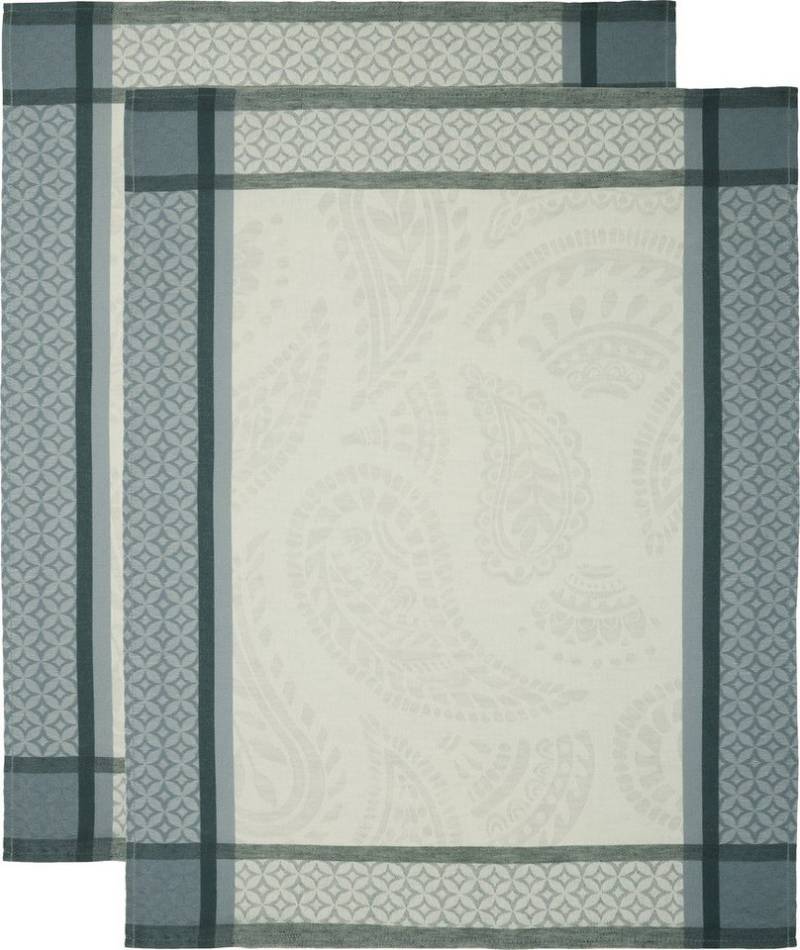 Erwin Müller Geschirrtuch Geschirrtuch "Paisley" 2er-Pack, (2-tlg), Halbleinen Motiv von Erwin Müller