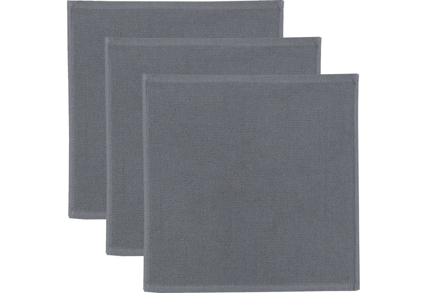 Erwin Müller Geschirrtuch Spültuch 3er-Pack, Baumwolle Uni von Erwin Müller