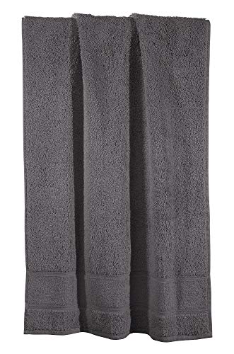 Erwin Müller Handtuch Karlsruhe 100% Baumwolle anthrazit Größe 50x100 cm - extrem saugstark, leicht, flauschig weich, hautschmeichelnd (weitere Farben) von Erwin Müller