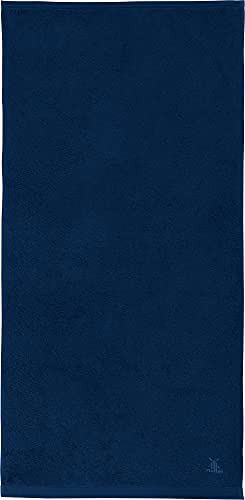 Erwin Müller Handtuch Serie Heidenheim, 100% Baumwolle -Marine Größe 58x120 cm - schnell trocknend und extra saugstark, praktisch durch beidseitige Schlaufen von Erwin Müller