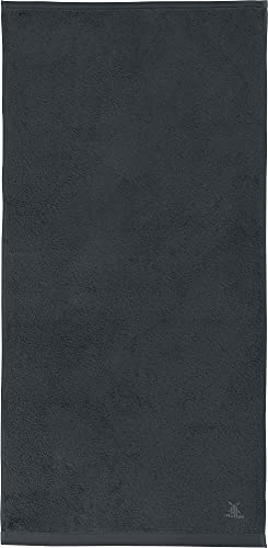 Erwin Müller Handtuch Serie Heidenheim, 100% Baumwolle -anthrazit Größe 58x120 cm - schnell trocknend und extra saugstark, praktisch durch beidseitige Schlaufen von Erwin Müller