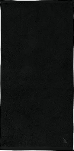 Erwin Müller Handtuch Serie Heidenheim, 100% Baumwolle -schwarz Größe 58x120 cm - schnell trocknend und extra saugstark, praktisch durch beidseitige Schlaufen von Erwin Müller