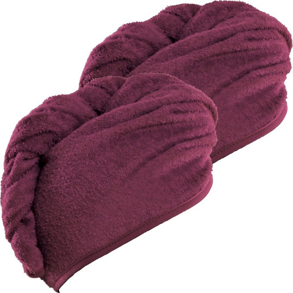 Erwin Müller Handtuch Turban 2er-Pack, Microfaser (2-St), Microfaser Uni von Erwin Müller