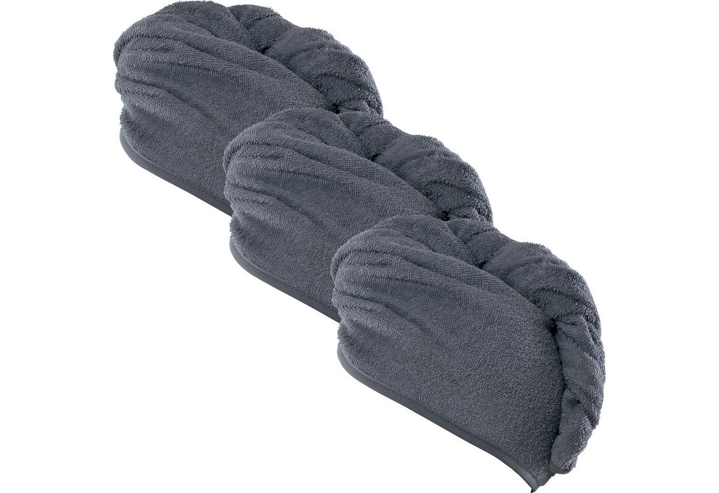 Erwin Müller Handtuch Turban 3er-Pack, Frottier (3-St), Walk-Frottier Uni von Erwin Müller