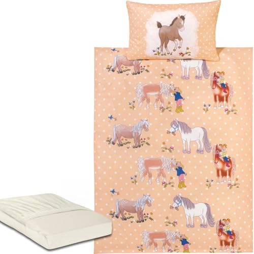 Erwin Müller Kinder-Bettwäsche Sparpaket 3-TLG. Renforcé apricot Größe 1x 135x200 cm + 1x 80x80 cm Erwin Müller Kinder-Bettwäsche Sparpaket 3-TLG. Renforcé apricot Größe 1x 135x200 cm + 1x 80x80 cm von Erwin Müller