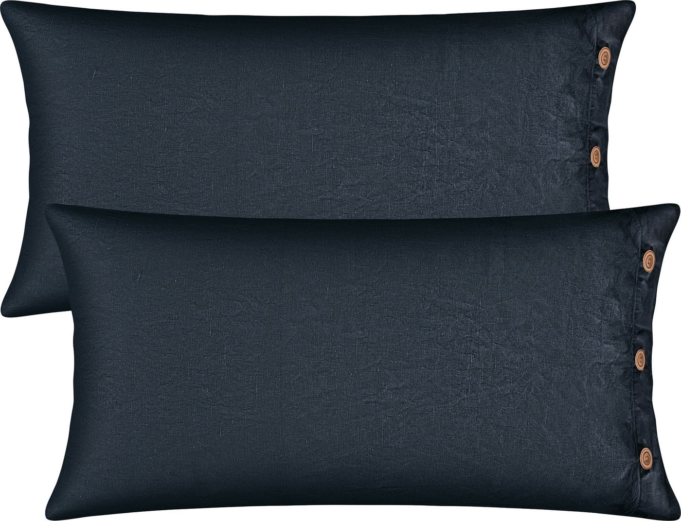 Erwin Müller Kissenbezüge Kissenbezug "Deggendorf" 2er-Pack, Halbleinen Uni Erwin Müller Kissenbezüge Kissenbezug "Deggendorf" 2er-Pack, Halbleinen Uni von Erwin Müller