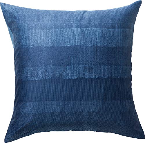 Erwin Müller Kissenbezug, Kissenhülle Mako-Satin dunkelblau Größe 80x80 cm - streichelzart und feinfädig, mit Reißverschluss von Erwin Müller