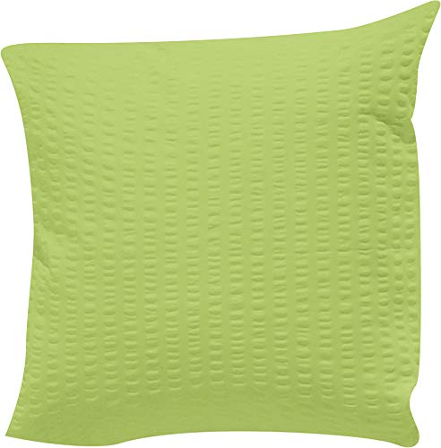 Erwin Müller Kissenbezug, Kuschelkissenbezug, Kissenhülle Seersucker Uni Serie Rosenheim - pflegeleicht, bügelfrei, mit Reißverschluss - apfelgrün Größe 40x40 cm Erwin Müller Kissenbezug, Kuschelkissenbezug, Kissenhülle Seersucker Uni Serie Rosenheim - pflegeleicht, bügelfrei, mit Reißverschluss - apfelgrün Größe 40x40 cm von Erwin Müller