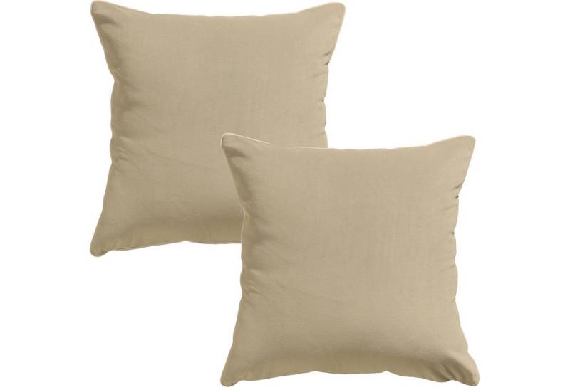 Erwin Müller Kissenbezug Kissenhülle "Manchester" 2er-Pack, Velours Uni von Erwin Müller